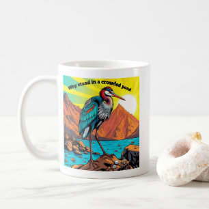 Caneca De Café Garça junto à Água