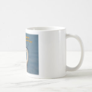Caneca De Café Garça-real de grande azul "dia mau do cabelo "