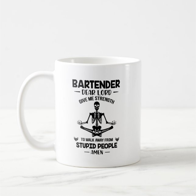 Caneca De Café Garçom Senhor Me Dê Força (Esquerda)