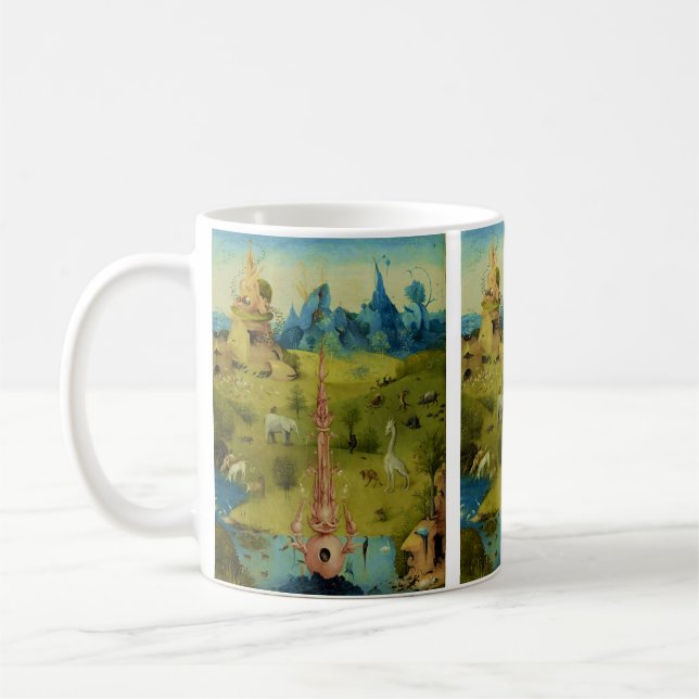 Caneca De Café Garden of Eden - Hieronymus Bosch (Esquerda)