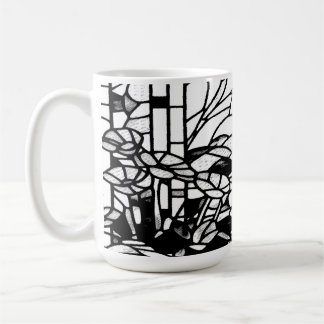 Caneca De Café Garden Stained Glass