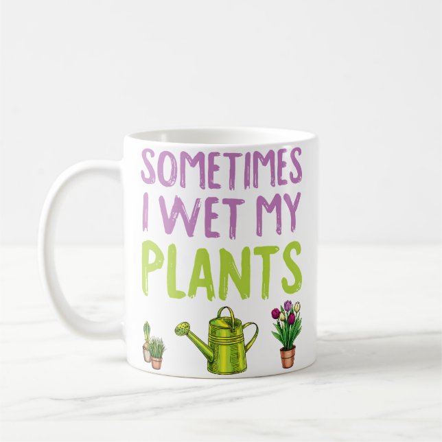 Caneca De Café Gardening Is My Therapy Sometimes I Wet My Pants G (Esquerda)