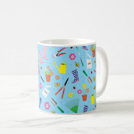Caneca De Café Gardening Tools Cartoon Gardener