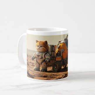 Caneca De Café Garfield Cub e sua cerveja podem caminhar em Marte