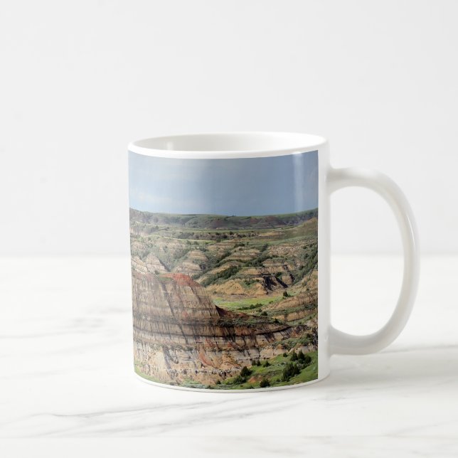 Caneca De Café Garganta pintada no ermo de North Dakota (Direita)