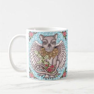 Caneca De Café Gárgula de Caveira