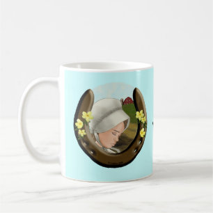 Caneca De Café Garota Amish de Ferradura