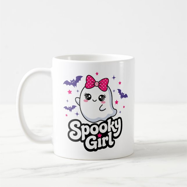 Caneca De Café Garota Assustadora (Esquerda)