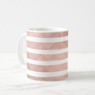 Caneca De Café Garota branca rosa-rosa moderna