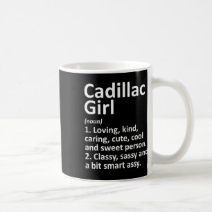 Caneca De Café Garota Cadillac Mi Michigan Cidade Divertida Raíze