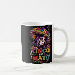 Caneca De Café garota cinco de maio festa mexicana 5 de maio mulh