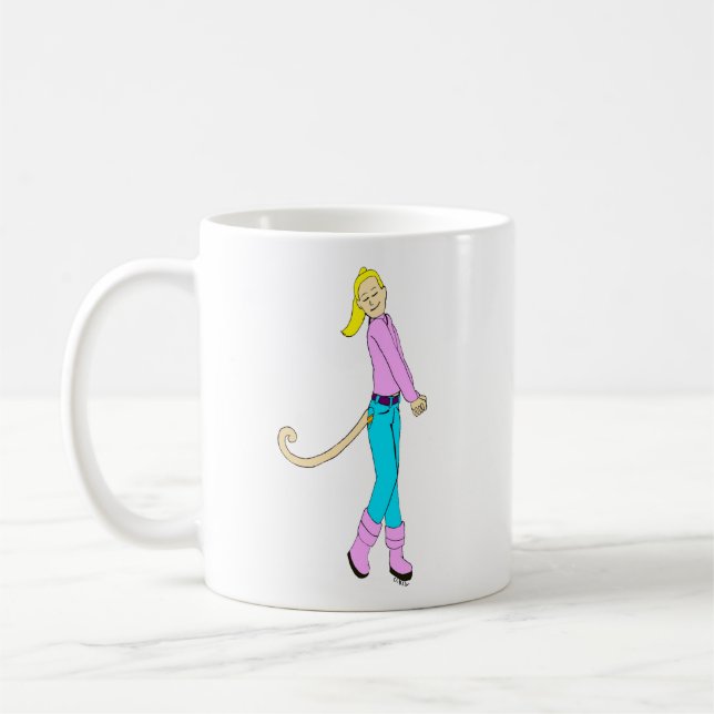 Caneca De Café garota com cauda (Esquerda)