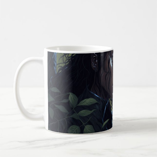 Caneca De Café Garota com pântano preto (Esquerda)