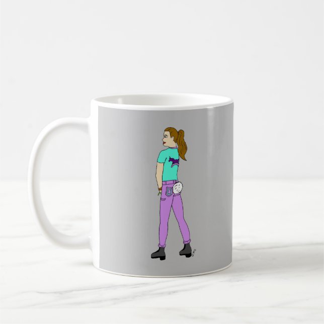 Caneca De Café garota com rabo de coelho (Esquerda)