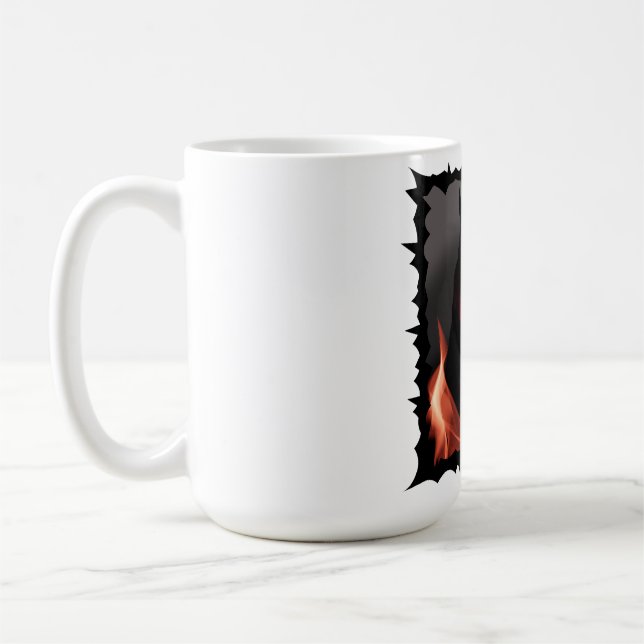 Caneca De Café Garota com um Sorriso Devilado (Esquerda)