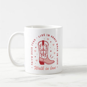 Caneca De Café Garota cristã cita caminhada apaixonada por estéti