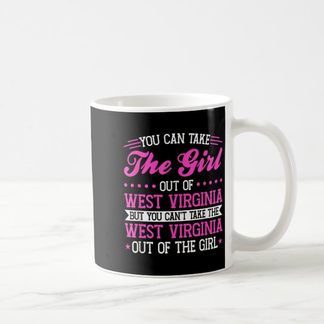 Caneca De Café Garota da Virgínia Ocidental Não Consegue Derrotar (Direita)