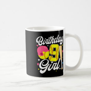 Caneca De Café Garota de 9 Anos de Idade Suave Nono Aniv 9 Anos