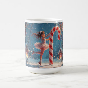 Caneca De Café Garota de Anime Bailarina & Canequinha de Natal