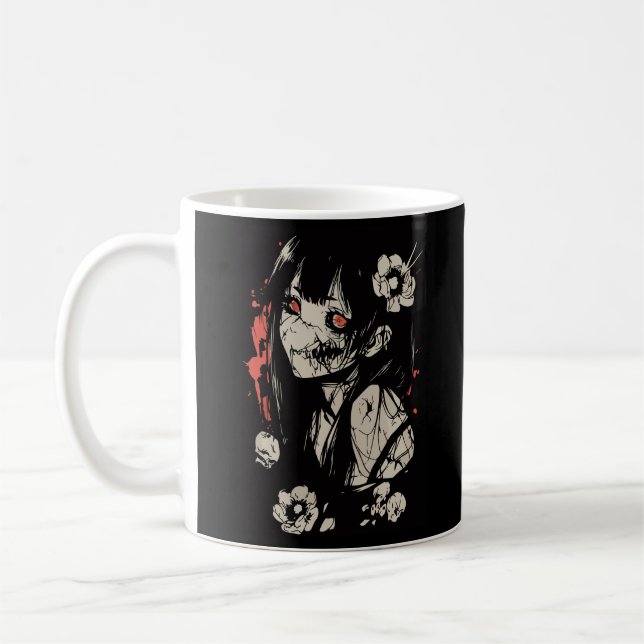 Caneca De Café garota de anime de terror (Esquerda)