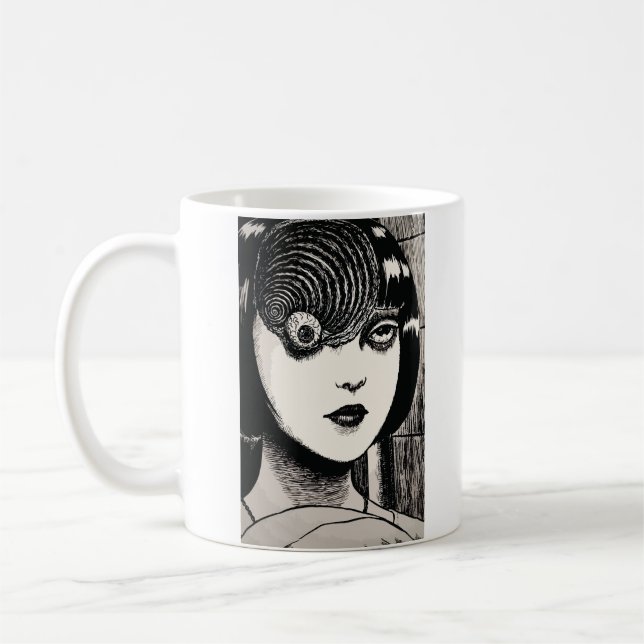Caneca De Café garota de anime de terror (Esquerda)