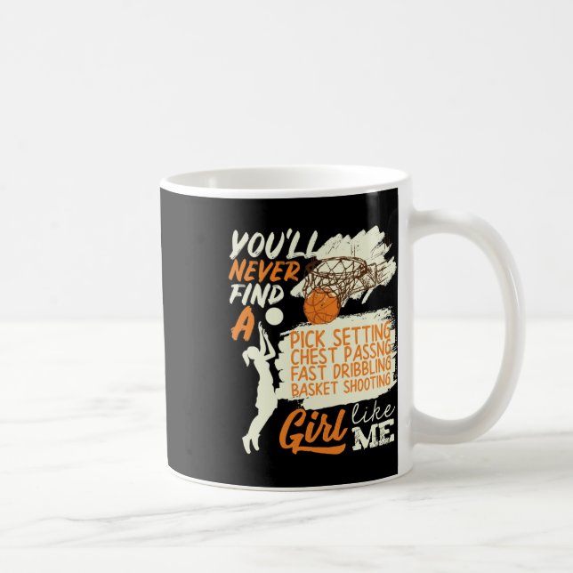 Caneca De Café Garota De Basquete Como Eu Disparando (Direita)