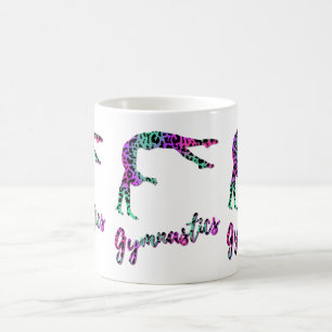 Caneca De Café Garota de ginástica selvagem   Ginástica de Impres