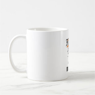 Caneca De Café Garota de Halloween Sem Fantasia Abóbora Vintage_1
