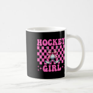 Caneca De Café Garota de Hóquei Garota de Hóquei de Rua Laço Coqu
