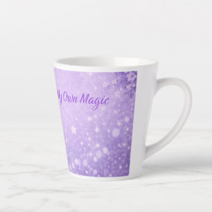 Caneca de Café Garota de Latte Mágico Roxo Present