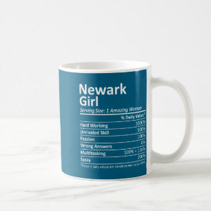 Caneca De Café Garota de Newark Nj Nova Jersey Cidade Engraçada C