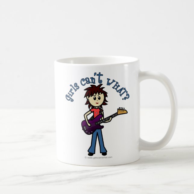 Caneca De Café Garota de Violão Clara (Direita)