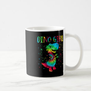 Caneca De Café Garota Dino Amante de Dinossauro Tie Dye Fofo T-re