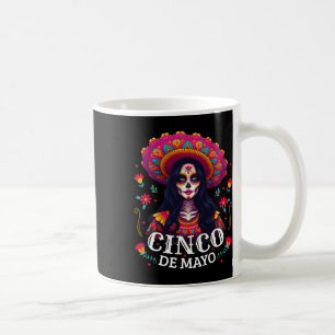 Caneca De Café Garota do Cinco De Mayo Festa Mexicana 5 De Mayo F