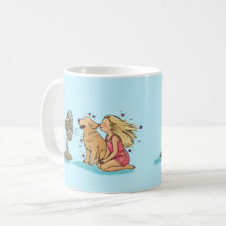 Caneca De Café Garota do Leque Dourado