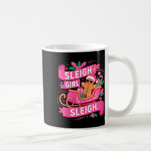 Caneca De Café Garota do Trenó de Pão de Mel Nk Natal Engraçado M