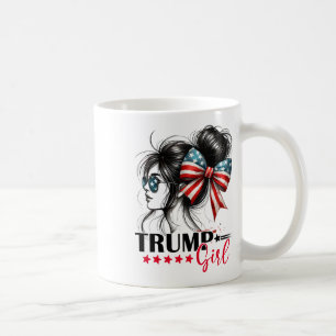 Caneca De Café Garota do Trump Coque Desarrumado Óculos de Sol Tr
