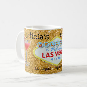 Caneca De Café Garota dourada de Las Vegas Mug
