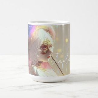 Caneca De Café Garota Fantasia Misteriosa - Estética Arte Oceânic