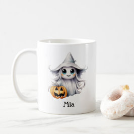 Caneca De Café Garota Fantástica Personalizada do Halloween