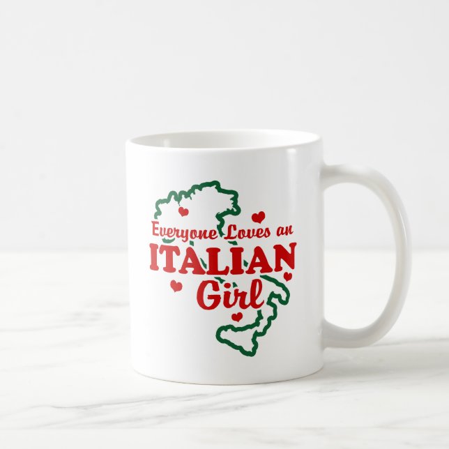 Caneca De Café Garota italiana (Direita)