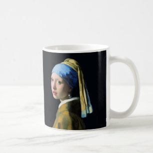 Caneca De Café Garota Jan Vermeer Com Arte Barroca De Pérola