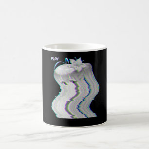 Caneca De Café Garota japonesa brilhante VHS Eboy Egirl Harajuku