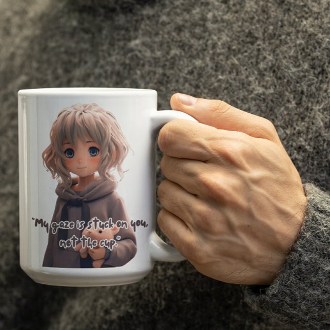 Caneca De Café Garota Kawaii doce (Criador carregado)