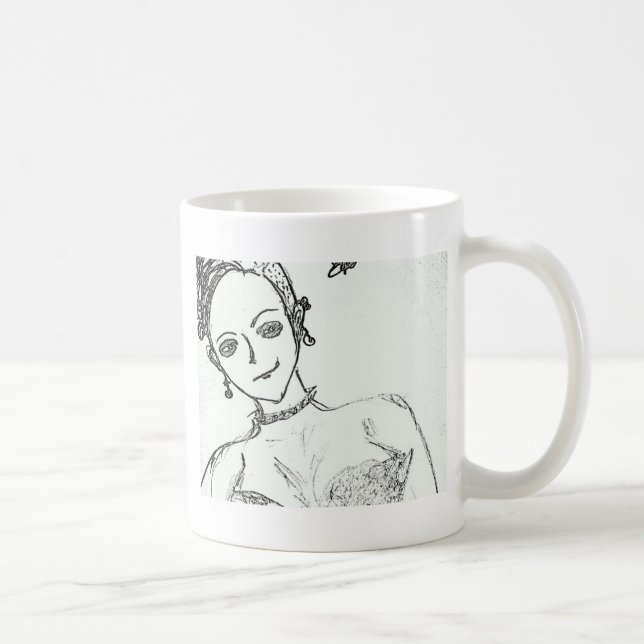 Caneca De Café garota punk eu sou apenas uma garota american idol (Direita)