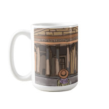 Garota sentada na frente do Panteão em Roma.