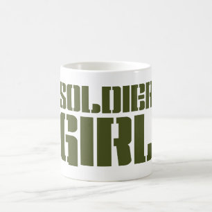 CANECA DE CAFÉ GAROTA SOLDADORA