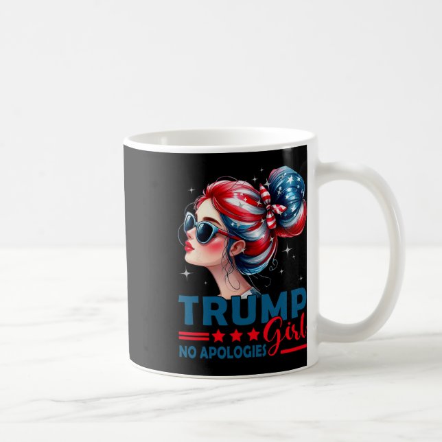 Caneca De Café Garota Trump Sem Desculpas Desarrumada Solteira Tr (Direita)