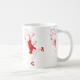 Caneca De Café garota vermelha