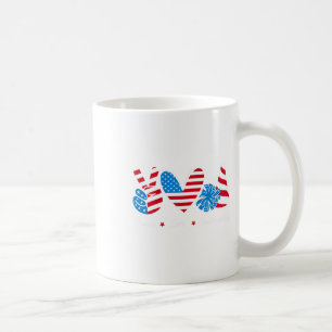 Caneca De Café Garotas de Torcida do Dia 4 de Julho Torcida Bande